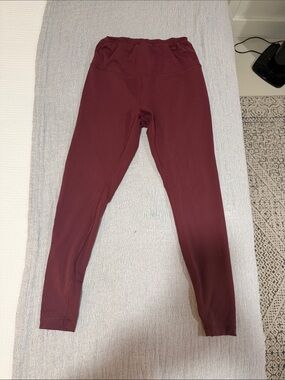 lululemon athletica Women's Burgundy High-Rise Leggings